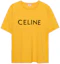Order CELINE SS22 黃色寬鬆版印花品牌圓領T恤。 2X681671Q-11MD