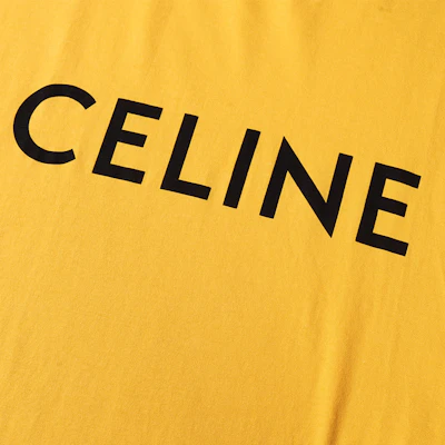 CELINE SS22 黃色寬鬆版印花品牌圓領T恤。 2X681671Q-11MD Purchase CELINE SS22 黃色寬鬆版印花品牌圓領T恤。 2X681671Q-11MD