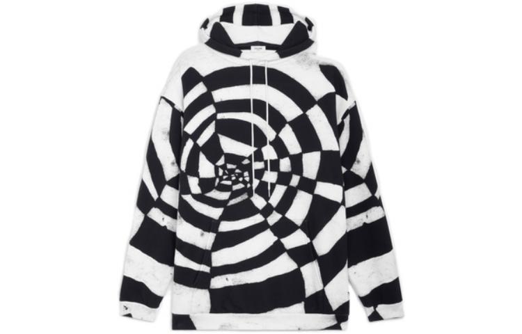 CELINE SS22 Abstract Print Black Hoodie for Men. 2Y619469Q-01EA 圖 2