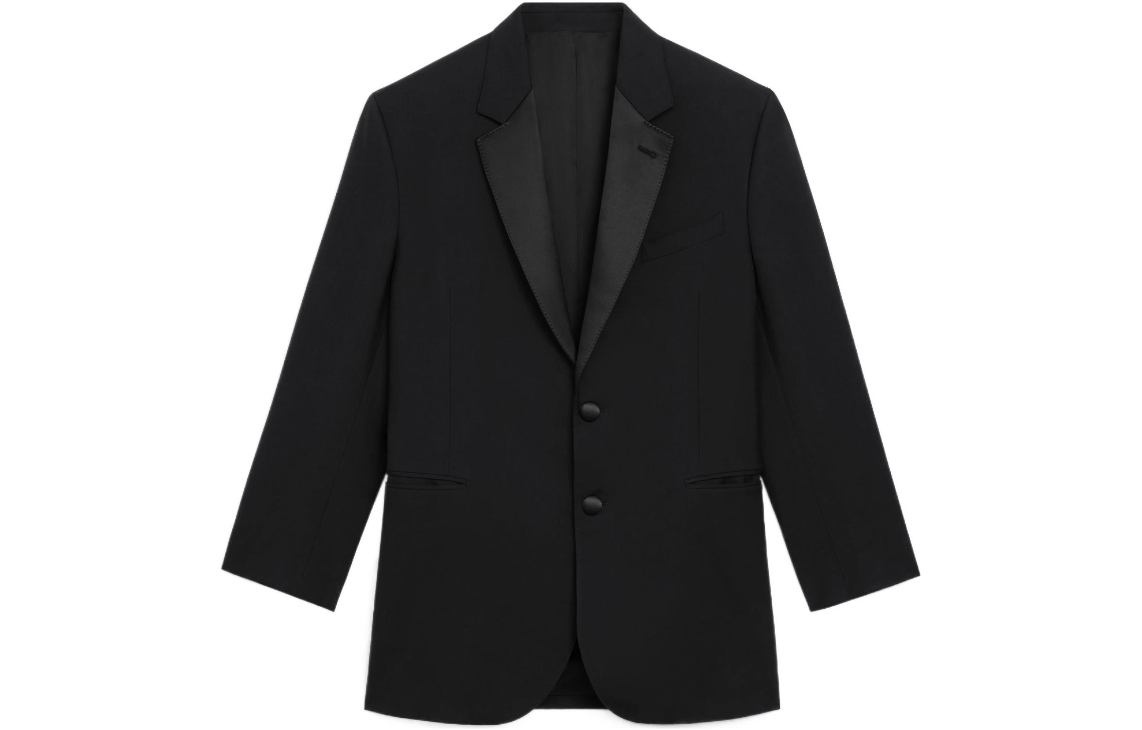 Celine SS22 Artist Embroidered Wool Jacket Black 2V07H650D-38NO