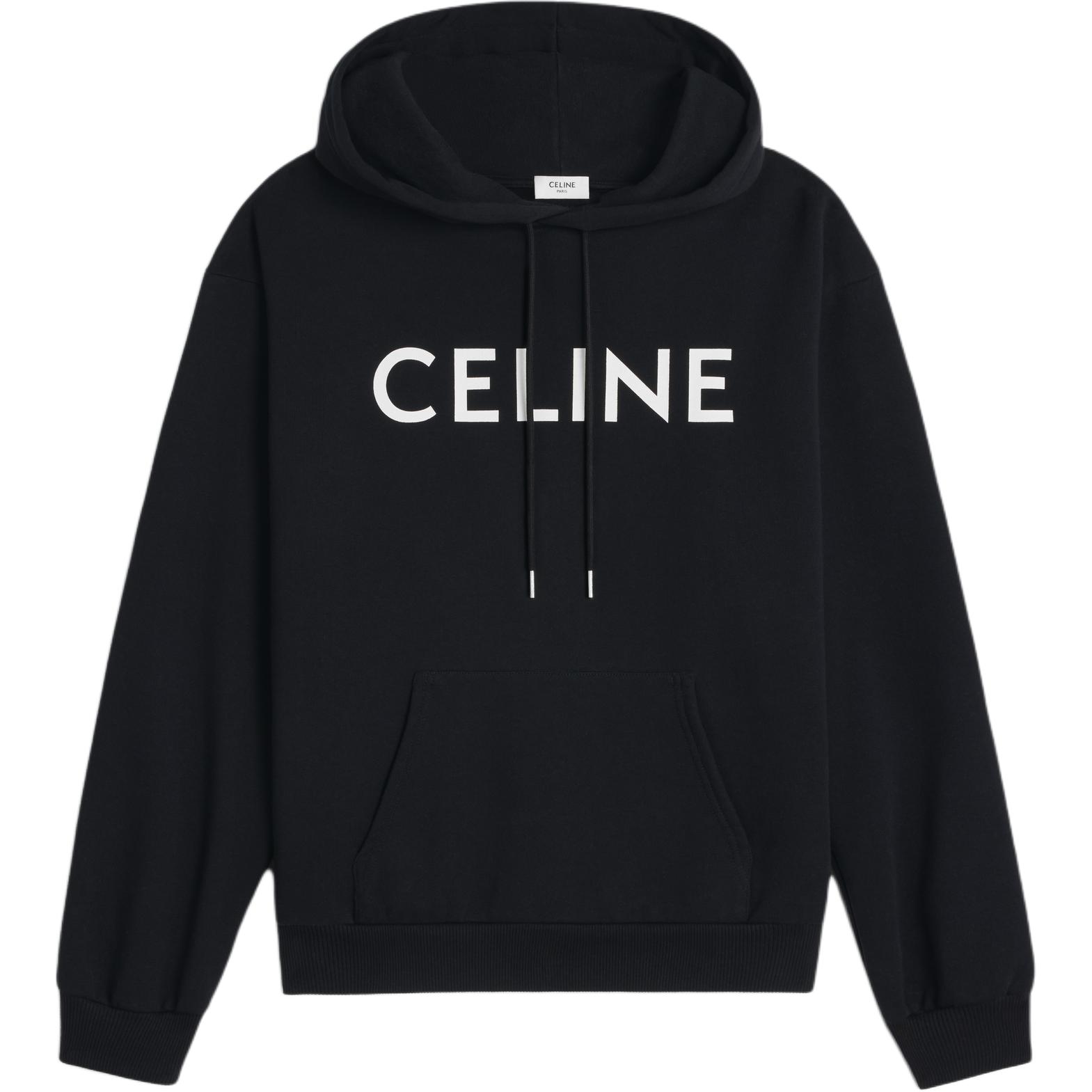 Celine SS22 Artist Heart Print Cotton Hoodie Black () 2Y701670Q-38AW