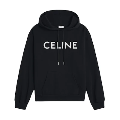 Celine SS22 Artist Heart Print Cotton Hoodie Black () 2Y701670Q-38AW