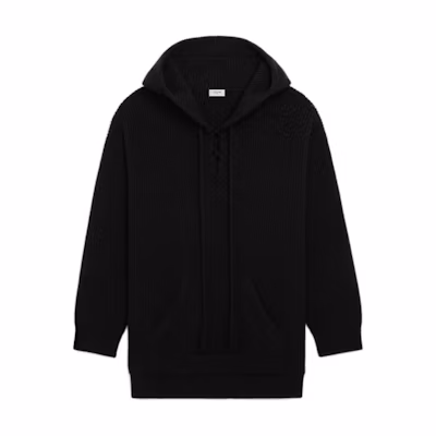 CELINE SS22 Artist Jacquard Wool Sweater Men’s Black 2A53W489Q-38OW