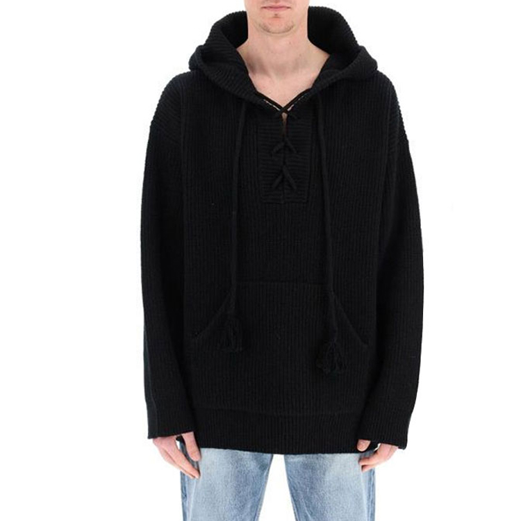 Shop セリーヌ SS22 アーティスト ジャカード ウール セーター メンズ ブラック 2A53W489Q-38OW