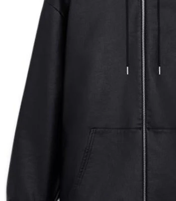 Celine SS22 黑色寬鬆版拉鍊連帽外套 2Y621250Q-38AW Details for Celine SS22 黑色寬鬆版拉鍊連帽外套 2Y621250Q-38AW