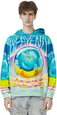 Celine SS22 藍色Logo印花寬鬆連帽上衣 2Y698468Q-14ML Shop Celine SS22 藍色Logo印花寬鬆連帽上衣 2Y698468Q-14ML