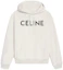 Buy CELINE SS22 字母印花寬鬆連帽上衣 奶油色長袖毛衣 2Y321670Q-01CB