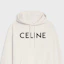Purchase CELINE SS22 字母印花寬鬆連帽上衣 奶油色長袖毛衣 2Y321670Q-01CB