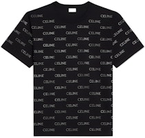 CELINE SS22 Logo Print Crewneck Short Sleeve T-Shirt Black 2X61C671Q-38NS CELINE SS22 Logo Print Crewneck Short Sleeve T-Shirt Black 2X61C671Q-38NS