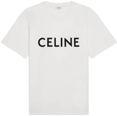 CELINE 2022春夏系列 男女同款 白色印花圆领T恤 2X681671Q-01CC Buy CELINE 2022春夏系列 男女同款 白色印花圆领T恤 2X681671Q-01CC