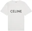 Order CELINE 2022春夏系列 男女同款 白色印花圆领T恤 2X681671Q-01CC