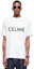 Purchase CELINE 2022春夏系列 男女同款 白色印花圆领T恤 2X681671Q-01CC