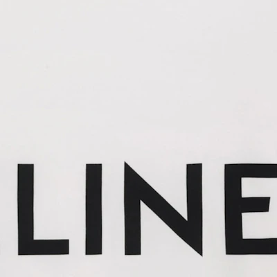 CELINE 2022春夏系列 男女同款 白色印花圆领T恤 2X681671Q-01CC Sizing CELINE 2022春夏系列 男女同款 白色印花圆领T恤 2X681671Q-01CC