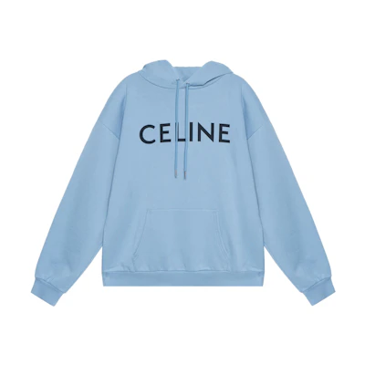 Celine SS22 Oversized Letter Hoodie Blue 2Y321670Q-05WL