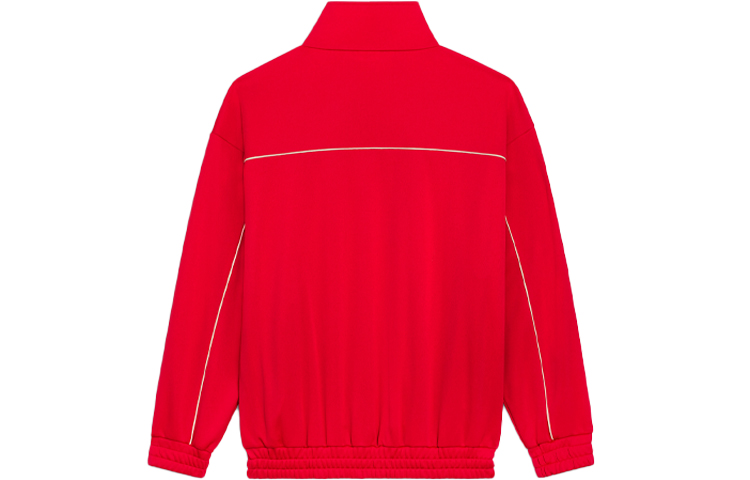 Lookbook Sudadera Roja de Punto con Cremallera y Logo para Hombre CELINE SS22. 2Y654121O-27RO