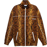 Celine SS22 Tiger Print Knit Loose Fit Zip Jacket - Yellow 2Y654382Q-18TG Celine SS22 Tiger Print Knit Loose Fit Zip Jacket - Yellow 2Y654382Q-18TG