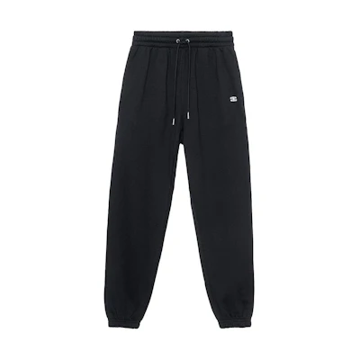CELINE SS23 Black Logo Embroidered Relaxed Fit Jogger Sweatpants. 2Z551450I38AW
