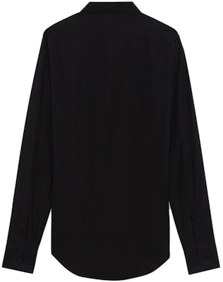 CELINE SS23 Black Long-Sleeve Solid Square-Neck Button-Up Shirt 2C069091F-38NO Lookbook CELINE SS23 Black Long-Sleeve Solid Square-Neck Button-Up Shirt 2C069091F-38NO