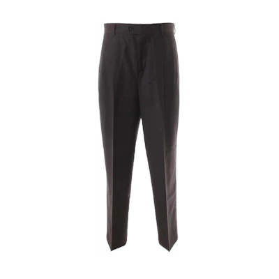 CELINE SS23 Black Pleated Mid-Rise Straight-Leg Casual Pants 2P498244M-38NO