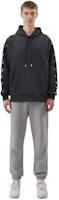 Shop CELINE SS23 Black Velour Sweatshirt with Circular Ring Detail. 2Y89A345F-38NS
