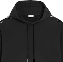 Purchase CELINE SS23 Black Velour Sweatshirt with Circular Ring Detail. 2Y89A345F-38NS