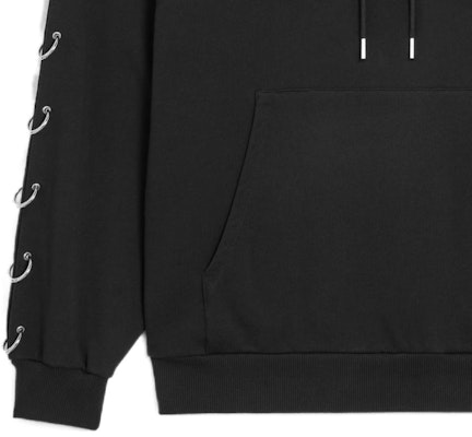 CELINE SS23 Black Velour Sweatshirt with Circular Ring Detail. 2Y89A345F-38NS Sizing CELINE SS23 Black Velour Sweatshirt with Circular Ring Detail. 2Y89A345F-38NS