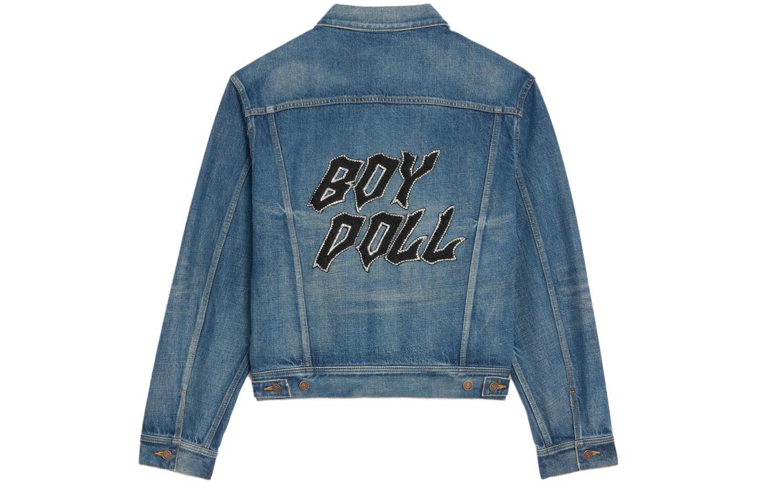 Order Chaqueta Denim Azul CELINE SS23 con Logo y Cierre de Botones. 2Q544066S-07TK