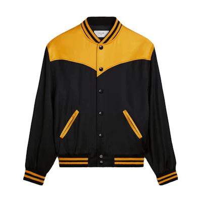 CELINE SS23 Color-Block Casual Button-Up Jacket Black 2V80M851C-38NO