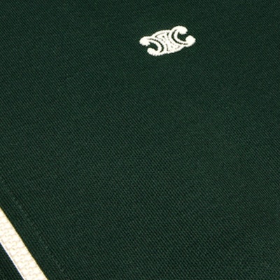 CELINE SS23 Jaket Zip-Up Trim Garis Blok Warna. 2Y83C021W-31GO 4