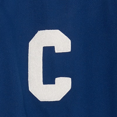 CELINE SS23 藍色拼接Logo棒球外套鈷藍款 2V56D896C-07CO Details for CELINE SS23 藍色拼接Logo棒球外套鈷藍款 2V56D896C-07CO