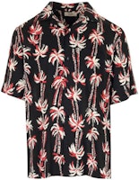 CELINE SS23 Floral Print Short Sleeve Shirt Black 2C946727T-96NG CELINE SS23 Floral Print Short Sleeve Shirt Black 2C946727T-96NG