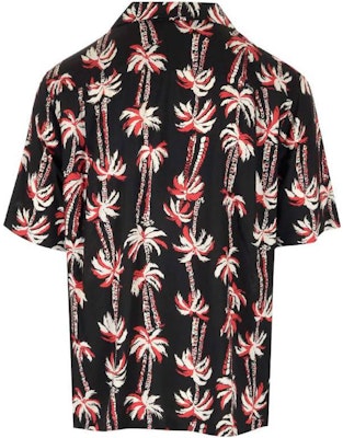 CELINE SS23 Floral Print Short Sleeve Shirt Black 2C946727T-96NG Lookbook CELINE SS23 Floral Print Short Sleeve Shirt Black 2C946727T-96NG