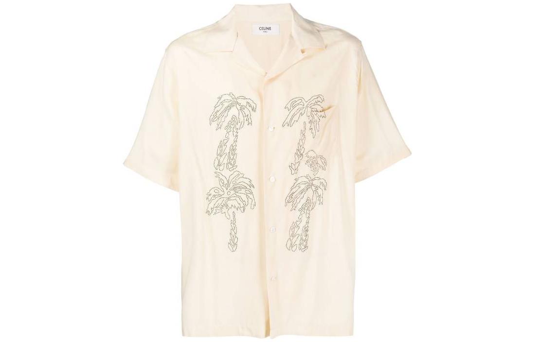 Order CELINE SS23 幾何圖案短袖扣襟襯衫。 2C947852C02BY