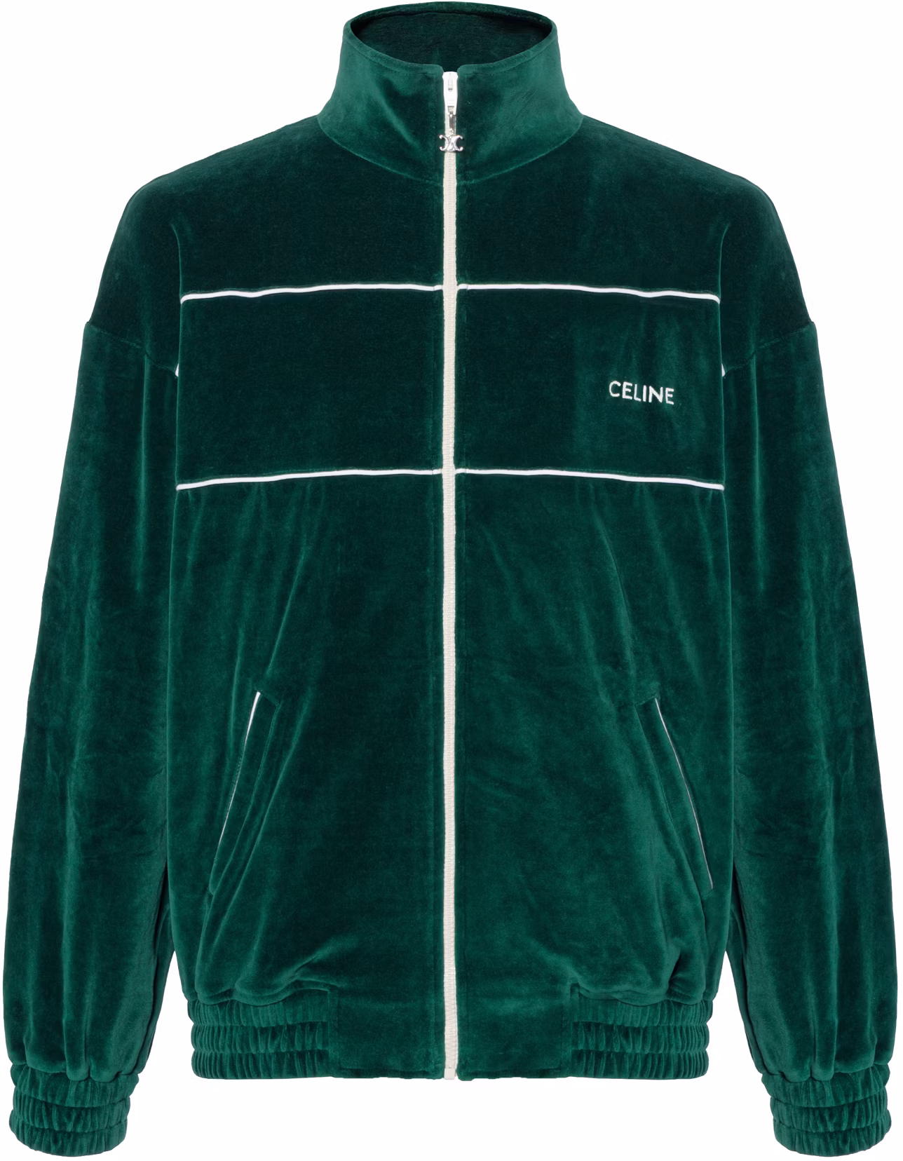 celine-ss-23-green-logo-embroidered-long-sleeve-casual-jacket-2-y69-b679-i-55-vz