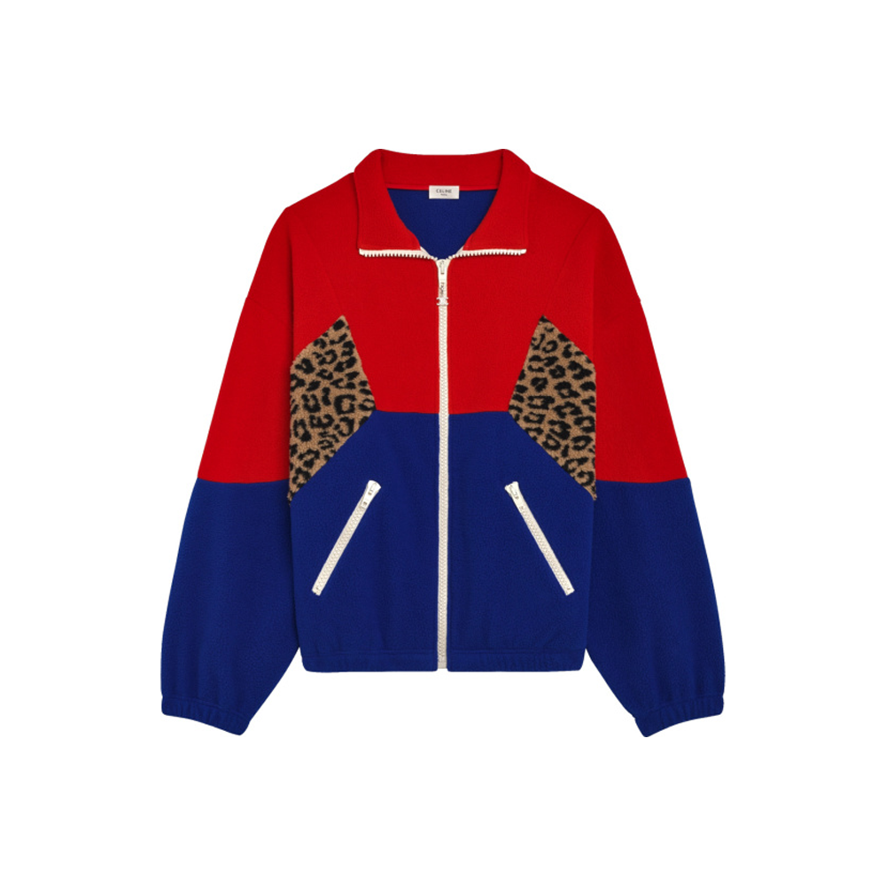 CELINE SS23  Patchwork Zip Casual Jacket Multicolor. 2Y284702M-27BJ