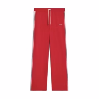 CELINE SS23 Red Loose Straight-Leg Casual Pants 2Z412121O27OW