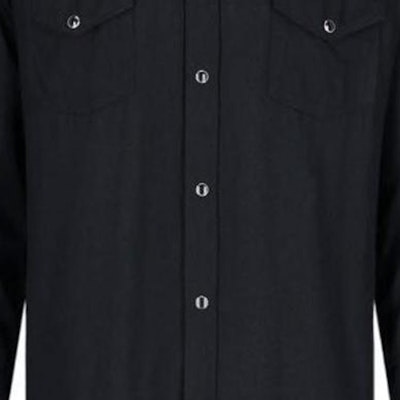 CELINE SS23 Solid Color Long Sleeve Button-Up Shirt - Black 2C143143L-38NO Sizing CELINE SS23 Solid Color Long Sleeve Button-Up Shirt - Black 2C143143L-38NO