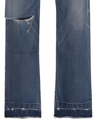 CELINE SS23 Solid Color Mid-Rise Straight Jeans Deep Blue 2N839066S-07TK Details for CELINE SS23 Solid Color Mid-Rise Straight Jeans Deep Blue 2N839066S-07TK