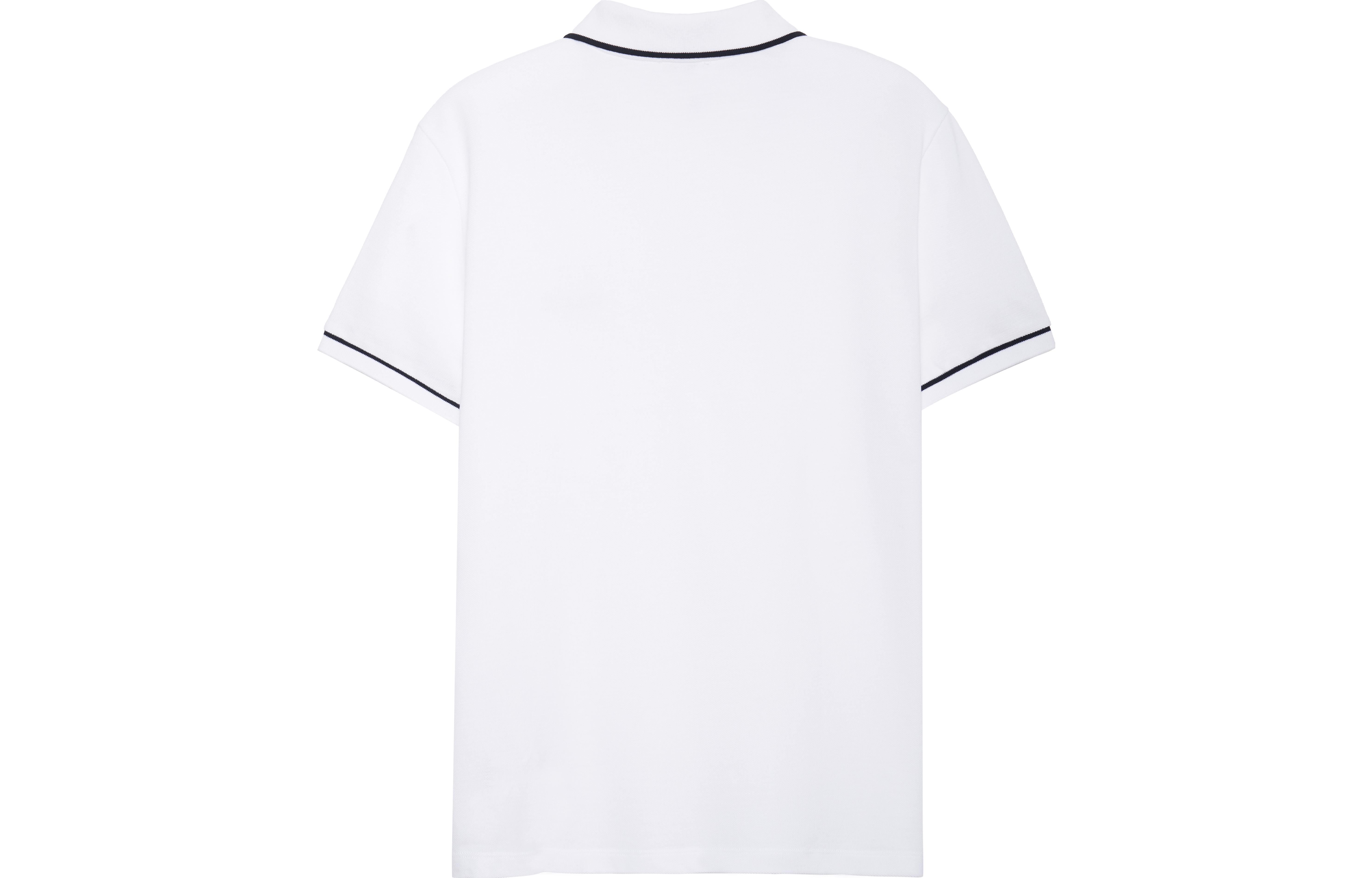 Lookbook CELINE SS23 條紋字母圖案短袖POLO衫 - 白色 2X68E043F-01OB