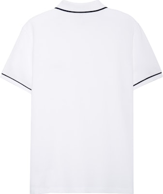 CELINE SS23 條紋字母圖案短袖POLO衫 - 白色 2X68E043F-01OB Lookbook CELINE SS23 條紋字母圖案短袖POLO衫 - 白色 2X68E043F-01OB