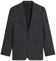 CELINE SS23 Striped Single-Breasted Casual Blazer Grey. 2V20J184T-08CR CELINE SS23 Striped Single-Breasted Casual Blazer Grey. 2V20J184T-08CR