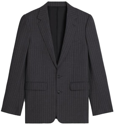 CELINE 2023春夏灰色条纹单排扣休闲西装外套. 2V20J184T-08CR Buy CELINE 2023春夏灰色条纹单排扣休闲西装外套. 2V20J184T-08CR