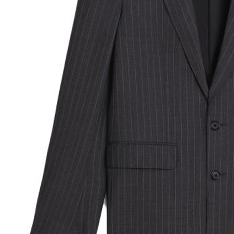 Details for CELINE 2023春夏灰色条纹单排扣休闲西装外套. 2V20J184T-08CR