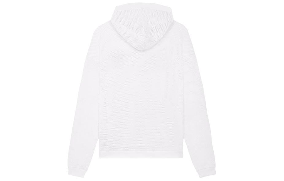 Lookbook CELINE SS23 Sudadera Relajada Blanca de Malla con Estampado de Letras. 2Y570950P-01EA