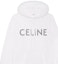 Purchase CELINE SS23 White Mesh Letter Print Relaxed Sweatshirt. 2Y570950P-01EA