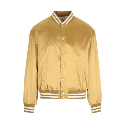 CELINE SS23 Yellow Tiger Head Embroidered Loose Fit Jacket 2W866497M-35OR