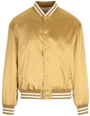 CELINE SS23 Jaket Longgar Bordir Kepala Harimau Kuning 2W866497M-35OR Lookbook CELINE SS23 Jaket Longgar Bordir Kepala Harimau Kuning 2W866497M-35OR