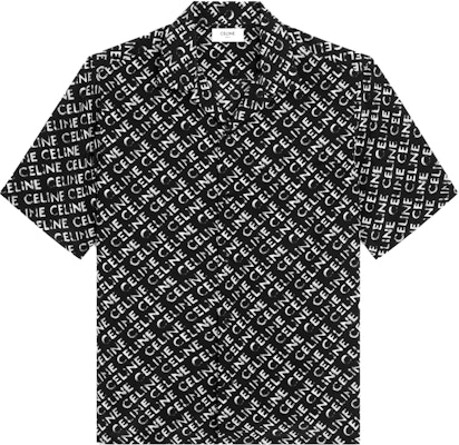 CELINE SS23 All-Over Letter Print Black Short-Sleeve Shirt 2C946748T-38CE Buy CELINE SS23 All-Over Letter Print Black Short-Sleeve Shirt 2C946748T-38CE