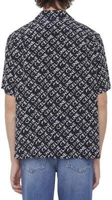 CELINE SS23 All-Over Letter Print Black Short-Sleeve Shirt 2C946748T-38CE Purchase CELINE SS23 All-Over Letter Print Black Short-Sleeve Shirt 2C946748T-38CE