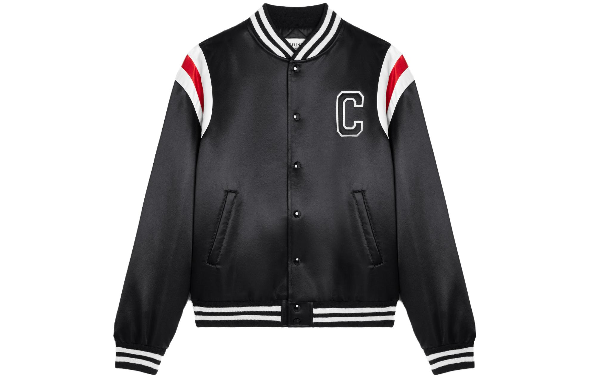 Order CELINE SS23 Alphabet Print Bomber Jacket Black . 2W867532T-38NO